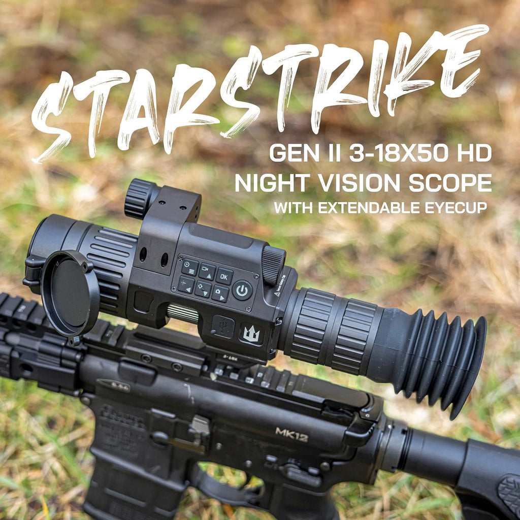 Triton StarStrike Gen 2 3-18x50 Night Vision Scope with Extendable Eyecup