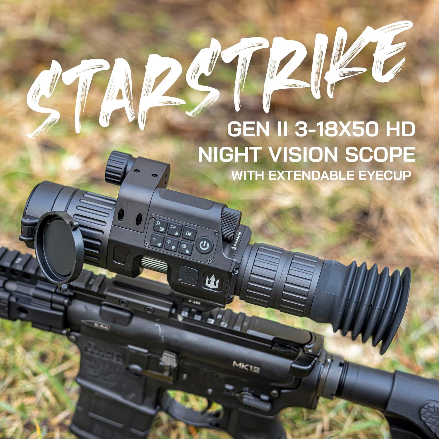 Triton StarStrike Gen 2 3-18x50 Night Vision Scope with Extendable Eyecup