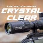 Hyperion 3-18x First Focal Plane High Power Variable Scope with Locking Turrets, Side Parallax, Illuminated Reticle, Zero Stop, FFP - MOA - Triton