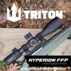 Hyperion 3-18x First Focal Plane High Power Variable Scope with Locking Turrets, Side Parallax, Illuminated Reticle, Zero Stop, FFP - MOA - Triton
