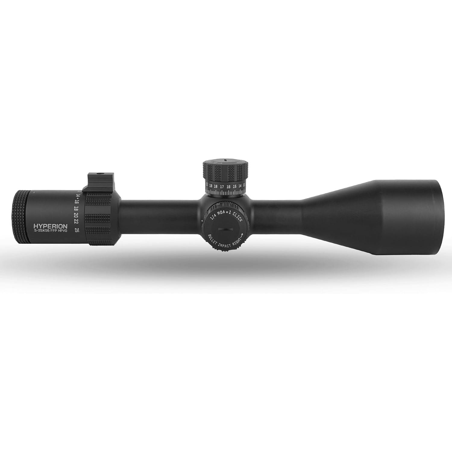 Hyperion 5-25x First Focal Plane High Power Variable Scope with SecureLock Locking Turrets, Side Parallax, Illuminated Reticle, FFP-MOA | MOA Reticle | Rings NOT Included - Triton
