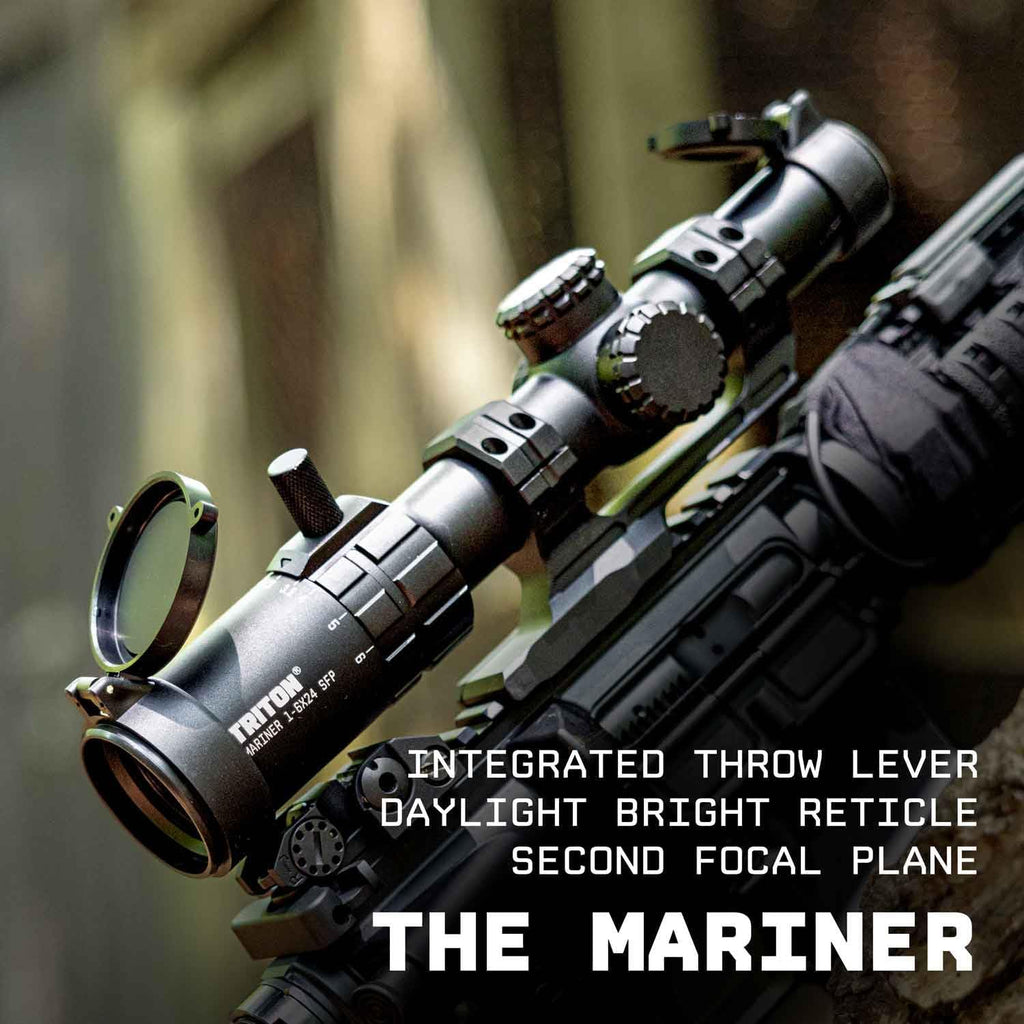 Triton Mariner 1-6x24 Second Focal Plane SFP LPVO Rifle Scope - Triton