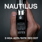 Triton Nautilus 3 MOA | 407K, 507K Footprint | Modified RMSc, NO Rear Recoil Lugs, NOT RMS Compatible | Parallax-Free Micro Red Dot Sight (MRDS) Featuring Shake Awake and 50K Hour Battery Life - Triton