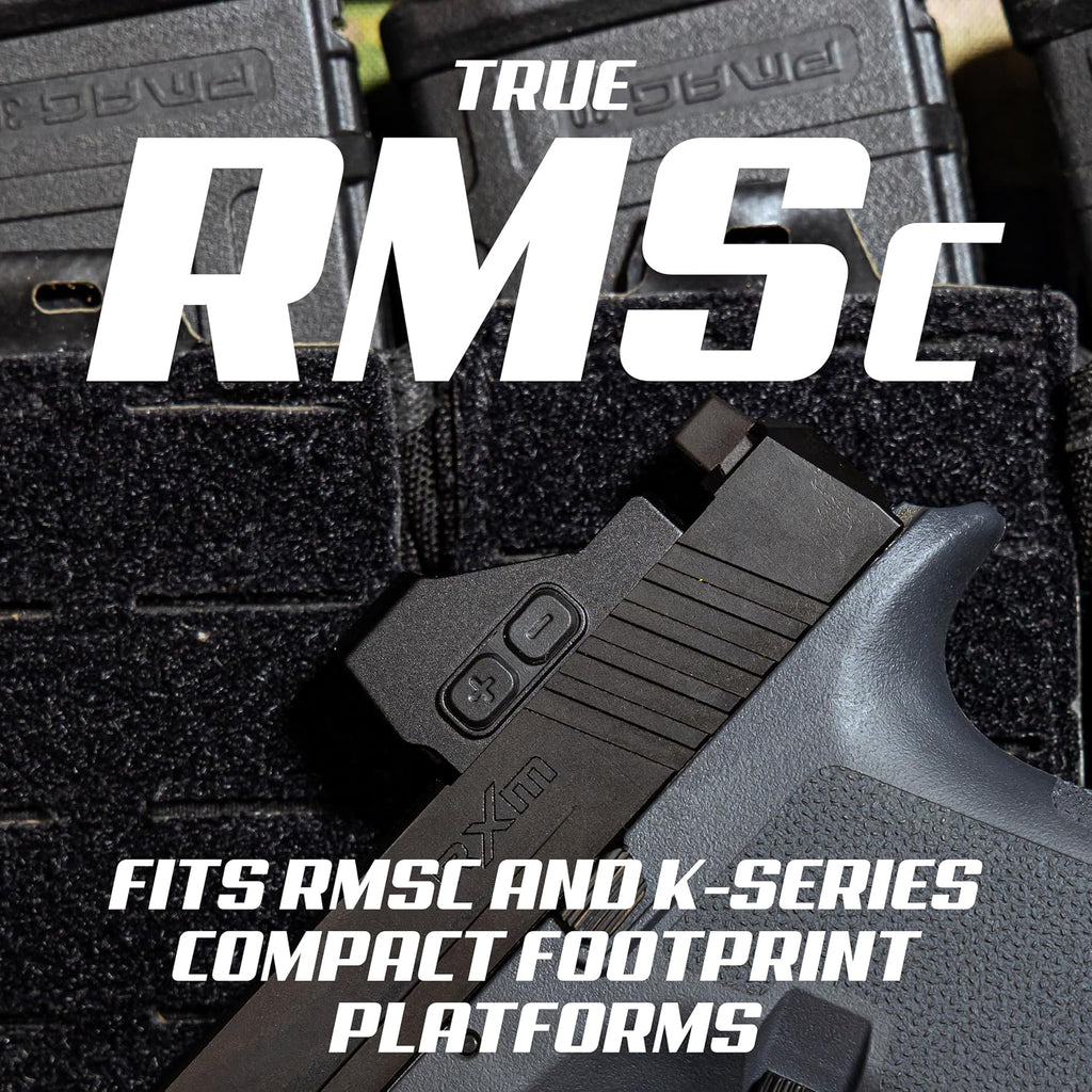 Triton Nautilus2 Micro Red Dot Sight for Pistol - RMSc 407K 507K Footprint - 3 MOA Red Dot Optic with Integrated Rear Sights - Shake Awake - 50000-Hour Battery - Triton