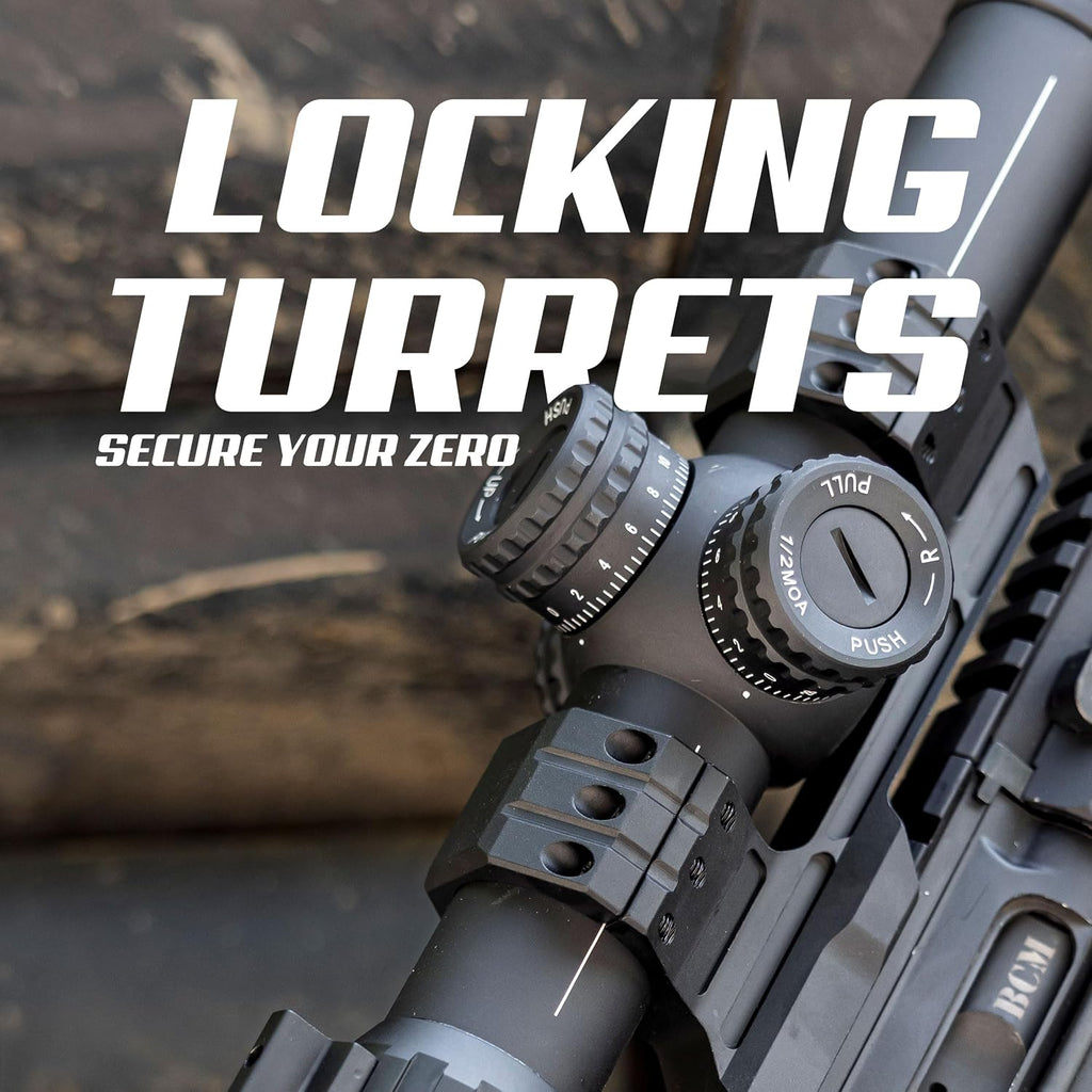 Triton Navigator+ 1-10x28 First Focal Plane FFP LPVO Rifle Scope | Dot C5 BDC Reticle - Triton