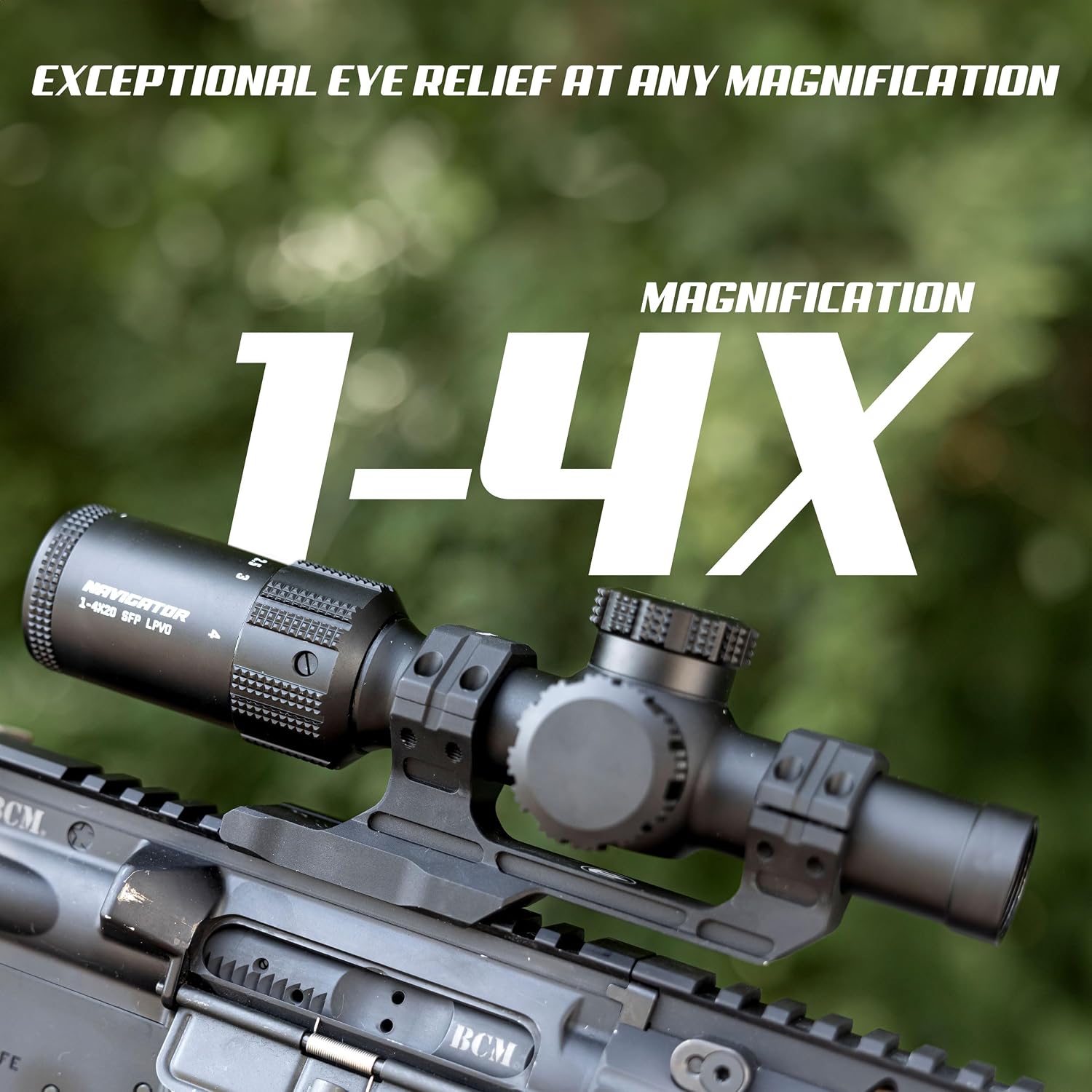 Triton Navigator 1-4x20 HD Second Focal Plane SFP LPVO Rifle Scope - Triton