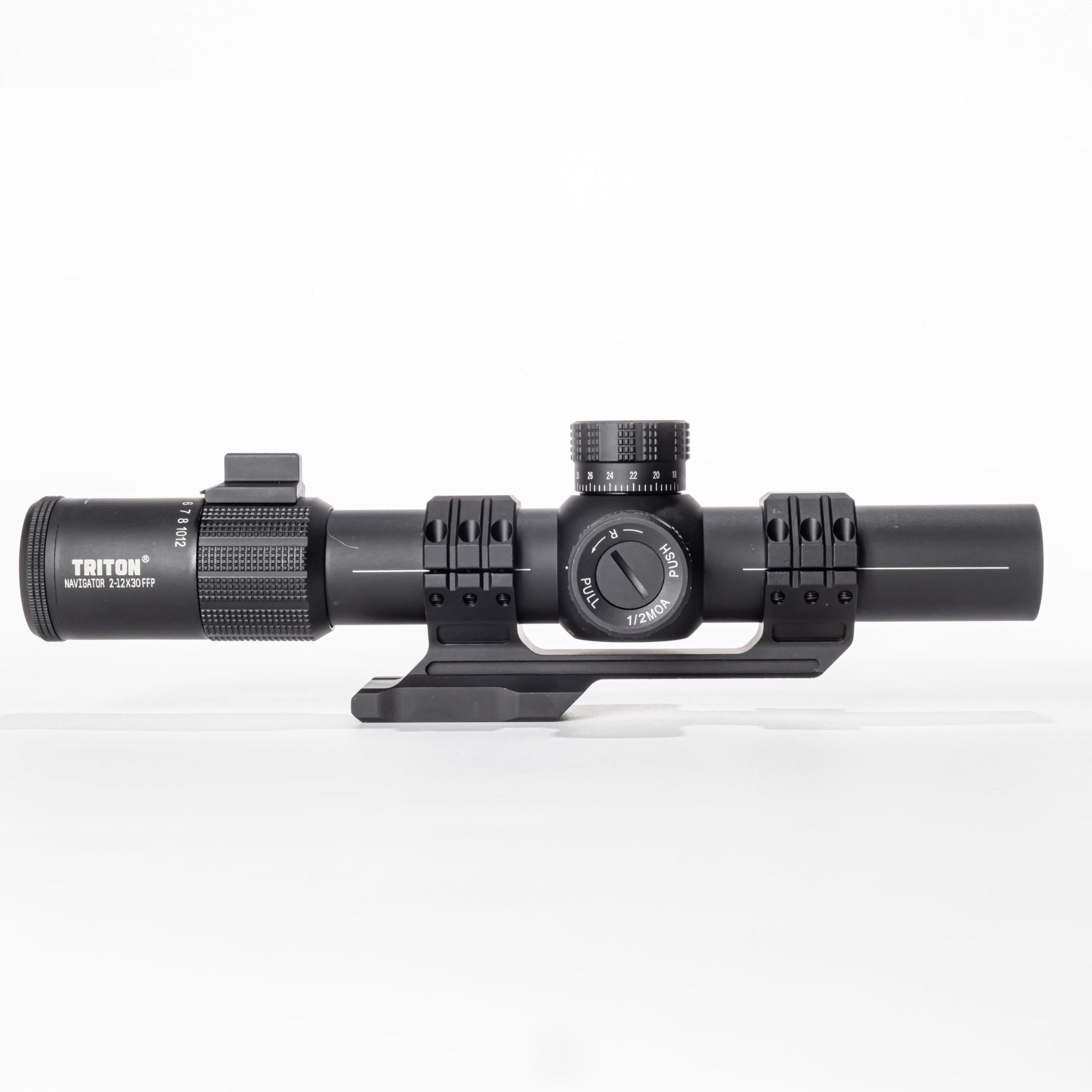 Triton Navigator 2-12x30 First Focal Plane MPVO with Illuminated C5 Circle Dot BDC Reticle - Triton