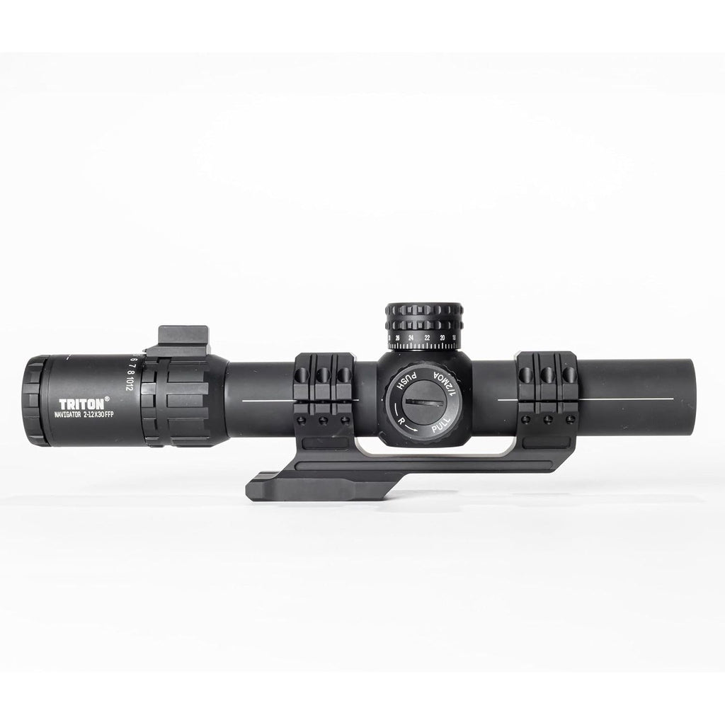 Triton Navigator 2-12x30 First Focal Plane MPVO with Illuminated C5 Circle Dot BDC Reticle - Triton