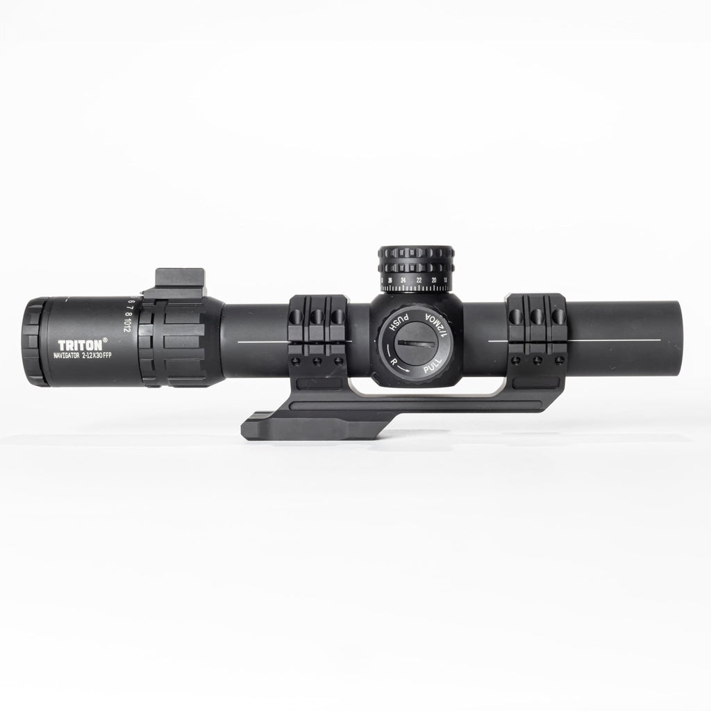 Triton Navigator 2-12x30 First Focal Plane MPVO with Illuminated C5 Circle Dot BDC Reticle - Triton