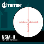 Triton Nexus 4-12x44 AO Second Focal Plane SFP Adjustable Objective Medium Power Variable Optic MPVO Rifle Scope - Triton