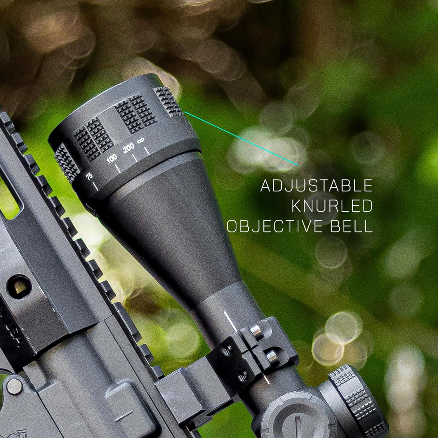 Triton Nexus 6-24x50 AO Second Focal Plane SFP Adjustable Objective High Power Variable Optic Rifle Scope - Triton