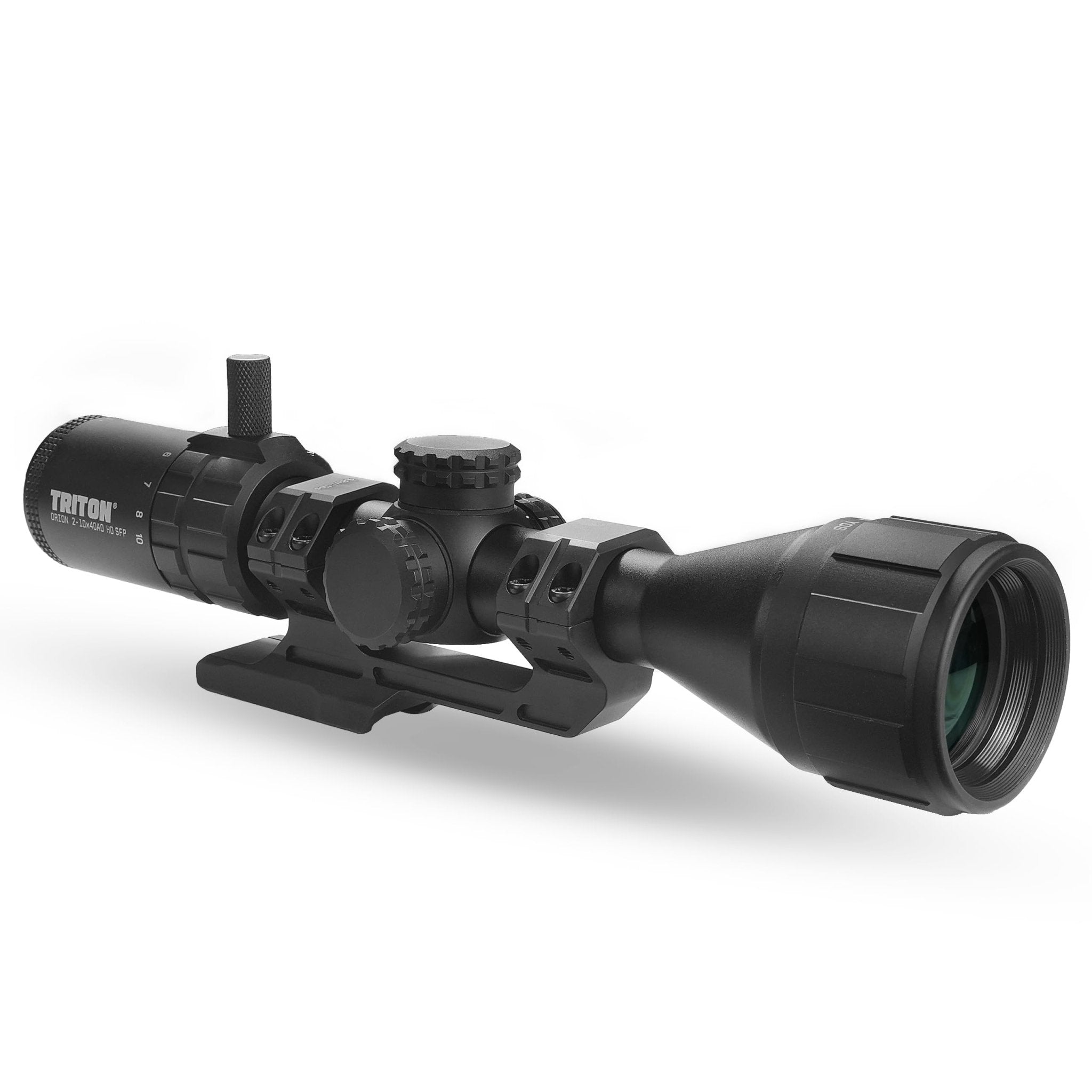 Triton Orion HD 2-10x40 AO SFP MPVO Scopes with Daylight Bright Reticles - Triton