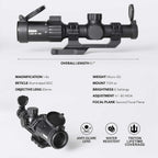 Triton Ronin 1-6x20 HD Second Focal Plane SFP | Shorty | LPVO Rifle Scope - Triton