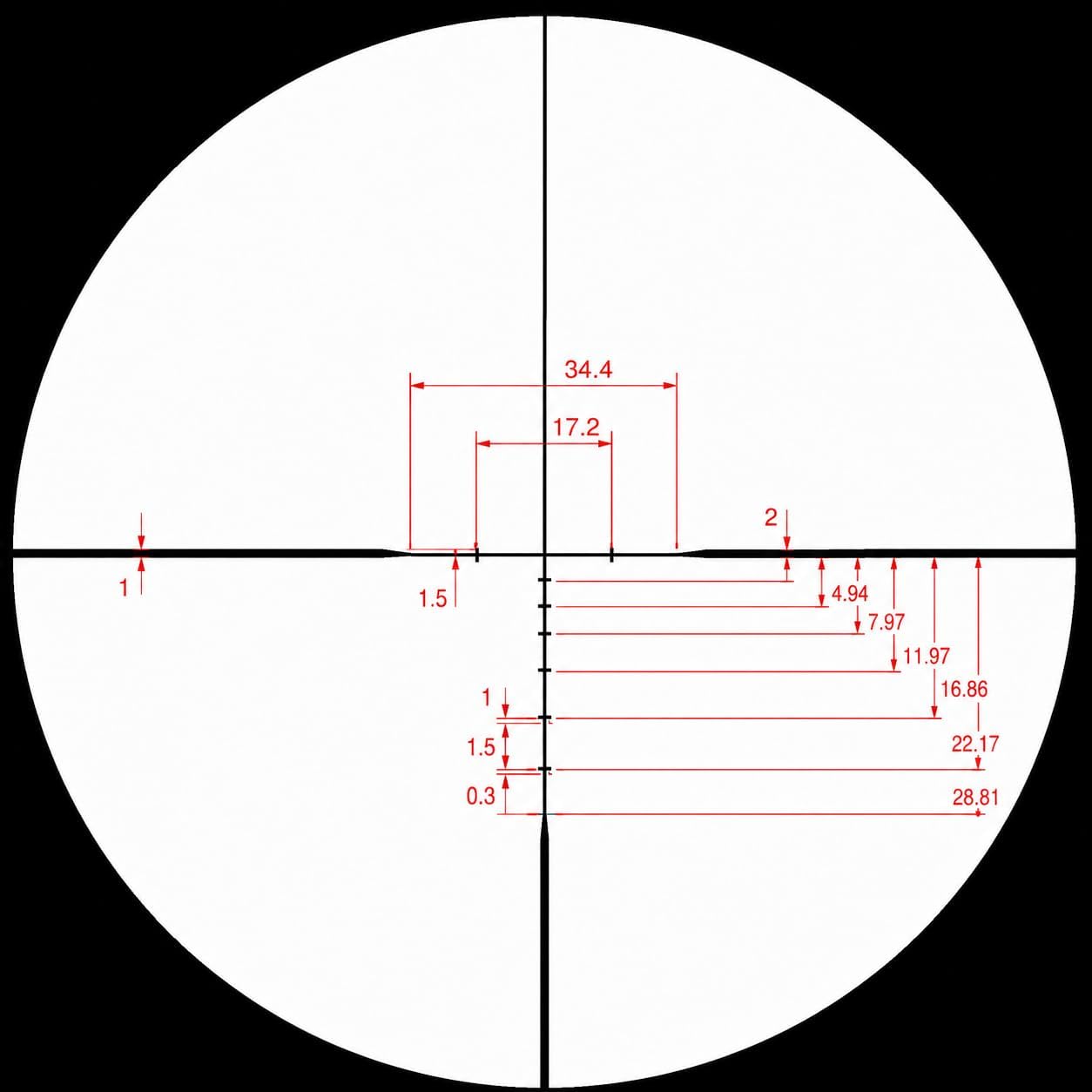 Triton Ronin HD 2-10x40 SFP MaxBright Fiber Reticle MPVO | Shorty | F2 Reticle - Triton
