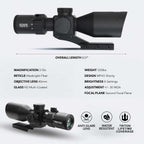 Triton Ronin HD 2-10x40 SFP MaxBright Fiber Reticle MPVO | Shorty | F2 Reticle - Triton