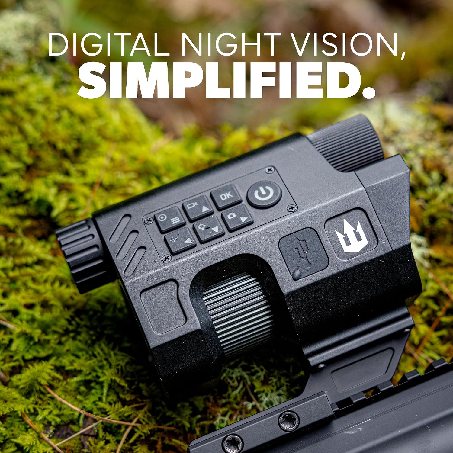 Triton StarStrikeX 1-6x Rifle Digital Night Vision Scope LPVO | Compact night vision LPVO with 1-6x zoom, adjustable IR, 1080p recording, micro-SD storage - Triton