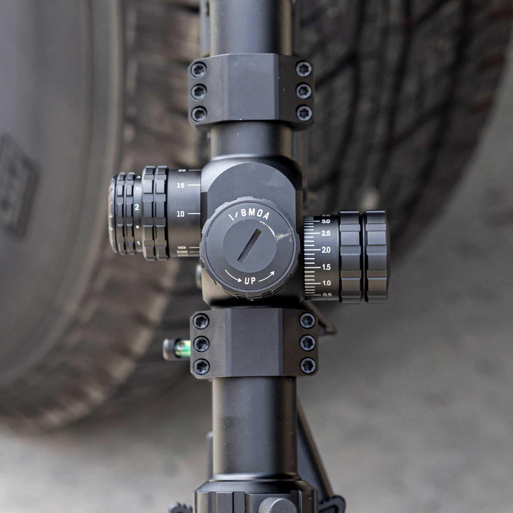 Triton Tempest First Focal Plane FFP Long-Range Precision Rifle Scope with SecureLock Locking Turrets | MOA or MIL Reticle - Triton
