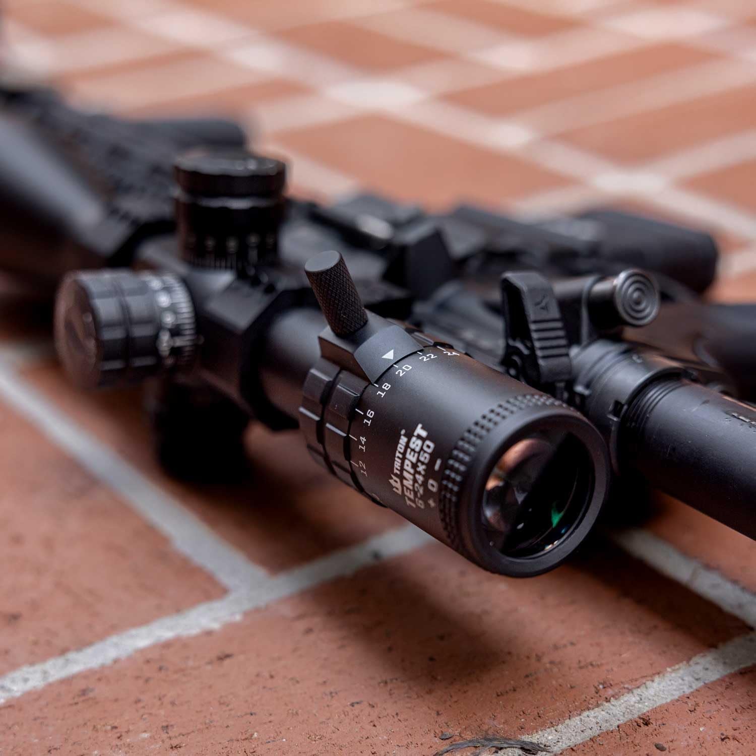 Triton Tempest First Focal Plane FFP Long-Range Precision Rifle Scope with SecureLock Locking Turrets | MOA or MIL Reticle - Triton