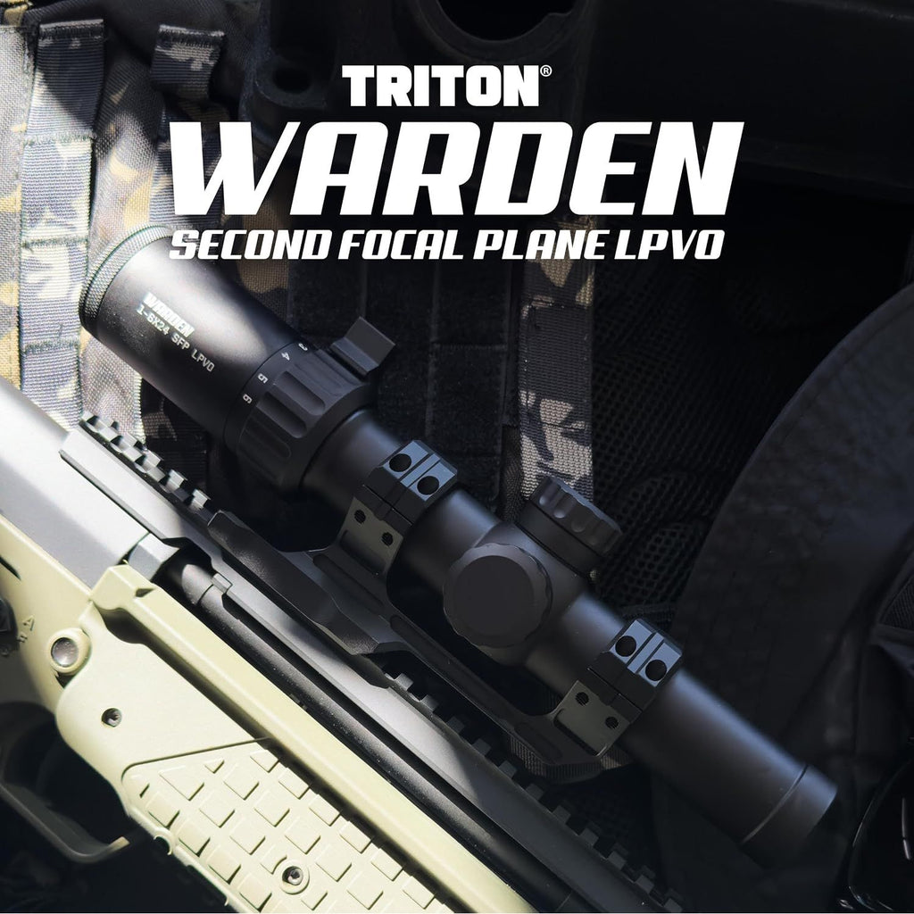 Triton Warden 1-6x24 Second Focal Plane SFP LPVO Rifle Scope | 30mm Tube - Triton