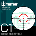 Triton Warden 1-6x24 Second Focal Plane SFP LPVO Rifle Scope | 30mm Tube - Triton